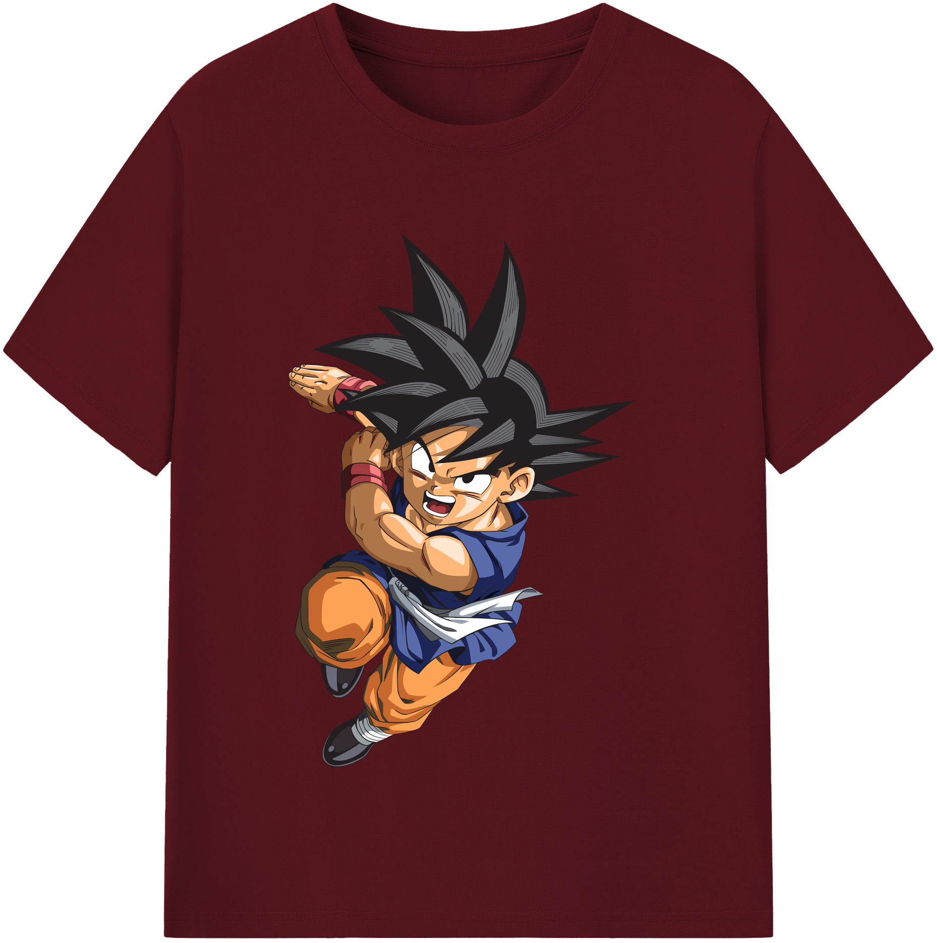 （画像用） ドラゴンボール 孫悟空（そん ごくう）Son Goku カカロット DRAGON BALL Kakarotto 綿100％半袖Tシャツ（フロントプリント）